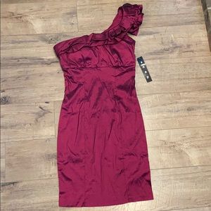 SNAP magenta cocktail dress